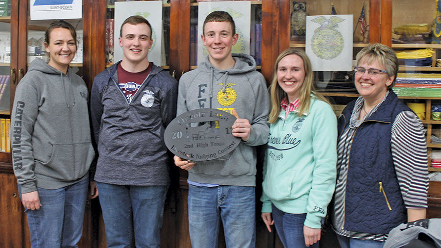 Taylorville FFA livestock judging team